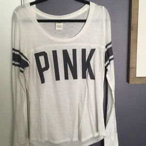 Victoria’s Secret Pink Long sleeve white top